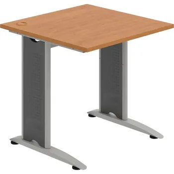 Psací stůl FS 800 – Stůl pracovní rovný 80 cm - Olše , Šedý kov