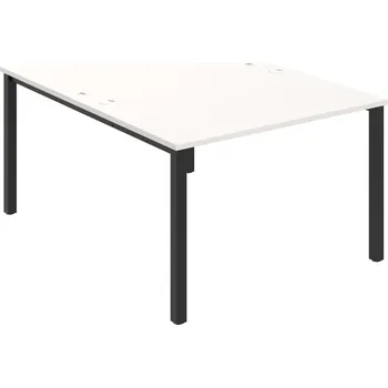 Psací stůl USD 1200 – Stůl pracovní 120 × 160 cm - Bílá , Černý kov