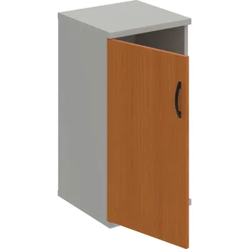 Policová skříň S 2 40 01 L – Skříň policová dvéřová 76,8 × 40 cm - Třešeň , Šedá , UCO – černá