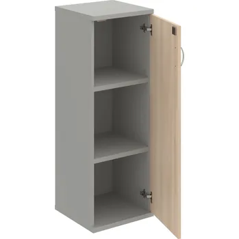 Policová skříň SZ 3 40 01 P – Skříň policová dvéřová 115,2 × 40 cm - Akát , Šedá , USN – Hobis