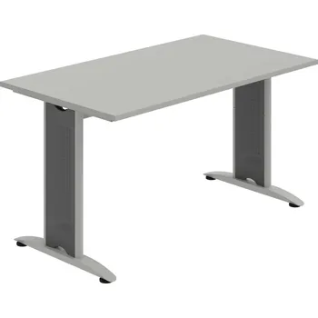 Jednací stůl FJ 1400 – Stůl jednací rovný 140 cm - Šedá , Šedý kov