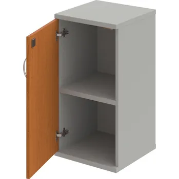 Policová skříň SZ 2 40 01 L – Skříň policová dvéřová 76,8 × 40 cm - Třešeň , Šedá , USN – Hobis