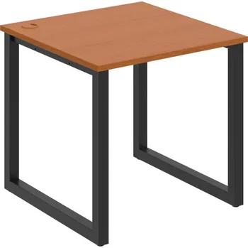 Psací stůl US O 800 – Stůl pracovní délky 80 cm - Třešeň , Černý kov