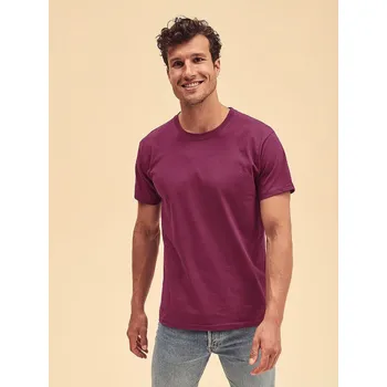 Chlapecké tričko Burgundy Men's T-shirt Valueweight Fruit of the Loom Fruit of the Loom tmavě červená 2463215