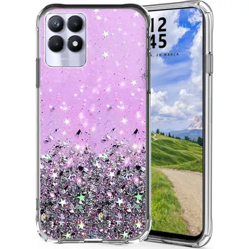 Pouzdro na mobilní telefon Zadní Kryt Radian pro Realme 8i fialové