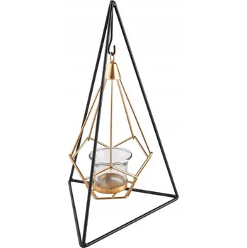 Svícen LATERNA LAMPION LUCERNA PYRAMID METAL LAM-06