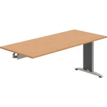 Jednací stůl FJ 1800 R – Stůl jednací řetězící rovný 180 cm - Buk , Šedý kov