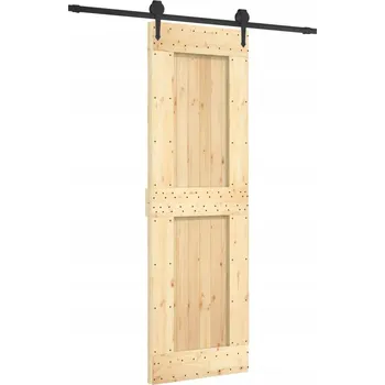 Interiérové dveře Posuvné dveře borovice 70x210 černé