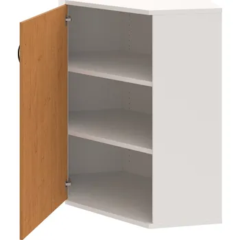 Policová skříň SRV 3 01 L – Skříň vnitřní roh levá 115,2 cm - Olše , Bílá , UCO – černá