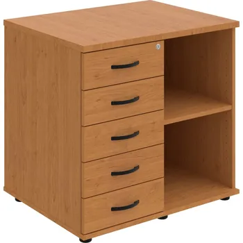 SPKZ 3 80 60 L P – Skříňka ke stolu, levá, s centrálním zamykáním - Olše , Olše , UCO – černá