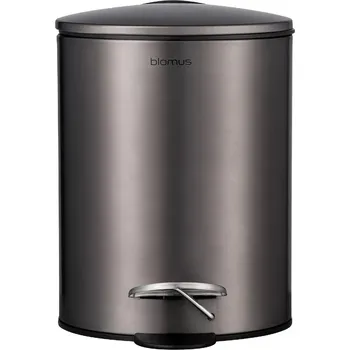 Odpadkový koš Pedálový odpadkový koš TUBO 3 l, šedá metalická, ocel, Blomus