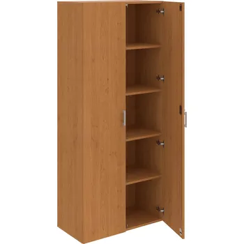 Policová skříň DZR 5 80 00 – Skříň policová dvéřová 185 × 80 cm - Olše , Olše , USH – hranatá