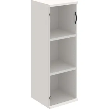 Policová skříň S 3 40 03 L – Skříň policová dvéřová 115,2 × 40 cm - Čiré , Bílá , UCO – černá