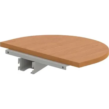 Jednací stůl CP 60 – Stůl zakončovací oblouk 60 cm - Olše , Šedý kov