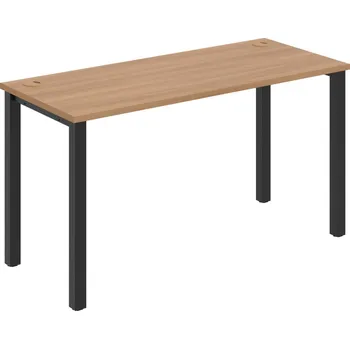 Psací stůl UE 1400 – Stůl pracovní délky 140 cm, hl. 60 cm - Višeň , Černý kov