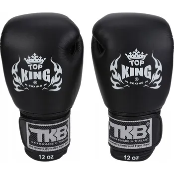 Boxerské rukavice Boxerské rukavice Top King TKBGAV-BK-12OZ 12 oz