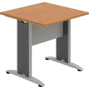 Jednací stůl CJ 800 – Stůl jednací rovný 80 cm - Olše , Šedá , Šedý kov