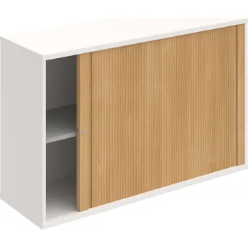 Policová skříň SZ 2 120 01 P – Skříňka žaluziová 76.8 × 120 cm, pravá - Bílá , Dub