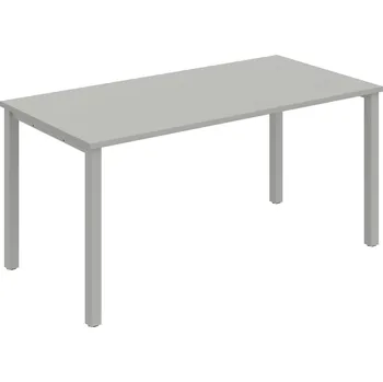 Psací stůl UJ 1600 – Stůl jednací rovný 160 cm - Šedá , Šedý kov