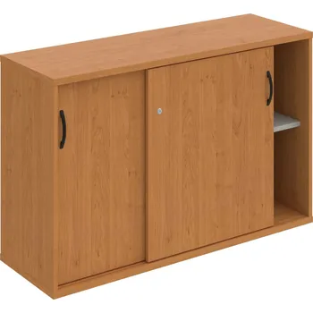 Policová skříň SZ 2 120 02 – Skříňka s posuv. dveřmi 76,8 × 120 cm - Olše , Olše , UCO – černá