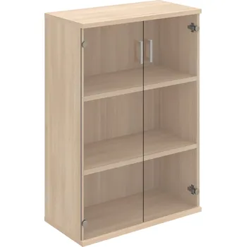 Policová skříň S 3 80 08 – Skříň policová dvéřová 115,2 × 80 cm - Čiré , Akát , USH – hranatá