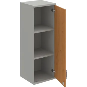 Policová skříň SZ 3 40 01 P H – Skříň policová dvéřová 115,2 × 40 cm - Olše , Šedá , USH – hranatá