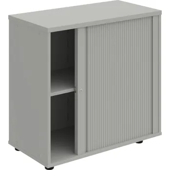 SPRZ 80 40 P – Skříňka ke stolu, roletová, pravá, š. 80 cm - Šedá , Šedá , Šedá