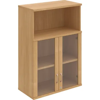 Policová skříň SZ 3 80 05 H – Skříň policová dvéřová 115,2 × 80 cm - Dub , Dub , USN – Hobis