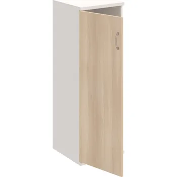 Policová skříň S 3 40 01 L – Skříň policová dvéřová 115,2 × 40 cm - Akát , Bílá , USN – Hobis