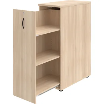 SPVZ 3 L – Skříňka ke stolu, šanonová, výsuvná, levá - Akát , Akát , UCO – černá