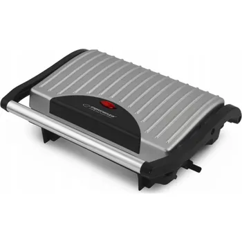 Kuchyňský gril Tradiční elektrický gril Esperanza Pizzaiola stříbrný/šedý 750 W