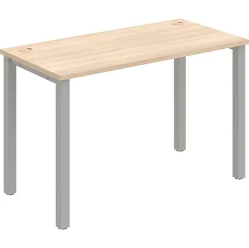 Psací stůl UE 1200 – Stůl pracovní délky 120 cm, hl. 60 cm - Akát , Šedý kov