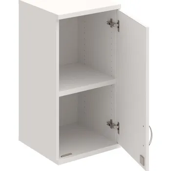 Policová skříň SZ 2 40 01 P H – Skříň policová dvéřová 76,8 × 40 cm - Bílá , Bílá , USN – Hobis