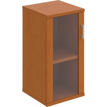 Policová skříň S 2 40 02 L – Skříň policová dvéřová 76,8 × 40 cm - Třešeň , Třešeň , USH – hranatá