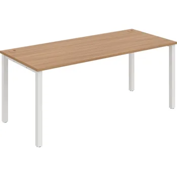 Psací stůl US 1800 – Stůl pracovní rovný 180 cm - Višeň , Bílý kov