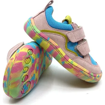 Dívčí polobotky Barefoot tenisky Froddo Base G3130261-2 Multicolor 24, Vnitřní délka boty: 15,5 cm, Vnitřní šířka boty: 6,5 cm
