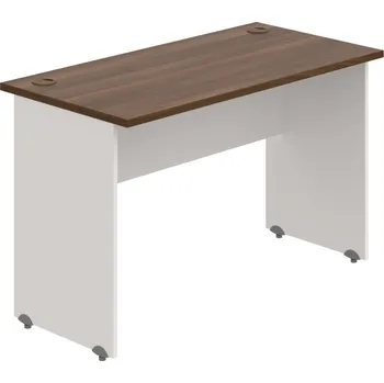 Psací stůl GE 1200 – Stůl pracovní rovný 120 cm, hl. 60 cm - Ořech , Bílá