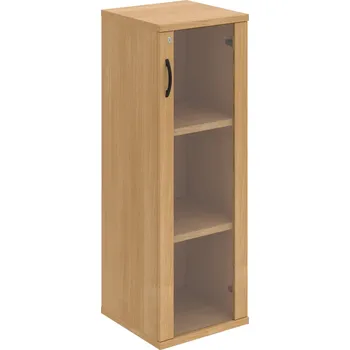 Policová skříň SZ 3 40 02 P – Skříň policová dvéřová 115,2 × 40 cm - Dub , Dub , UCO – černá