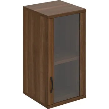 Policová skříň S 2 40 02 P H – Skříň policová dvéřová 76,8 × 40 cm - Ořech , Ořech , UCO – černá