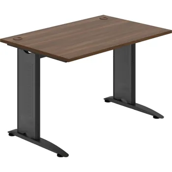 Psací stůl FS 1200 – Stůl pracovní rovný 120 cm - Ořech , Černý kov