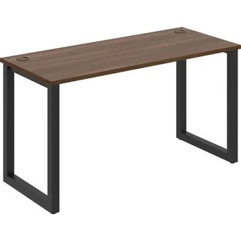 Psací stůl UE O 1400 – Stůl pracovní délky 140 cm, hl. 60 cm - Ořech , Černý kov