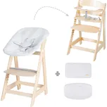 roba Dětská jídelní židlička 2 v 1 "Born Up Zickzack" s vnitřní vložkou a redukcí na sedátko (přírodní)
