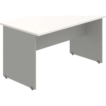 Psací stůl GJ 1400 – Stůl jednací rovný 140 cm - Bílá , Šedá