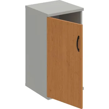 Policová skříň S 2 40 01 L – Skříň policová dvéřová 76,8 × 40 cm - Olše , Šedá , UCO – černá