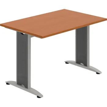 Jednací stůl FJ 1200 – Stůl jednací rovný 120 cm - Třešeň , Šedý kov