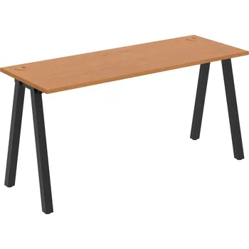 Psací stůl UE A 1600 – Stůl pracovní délky 160 cm, hl. 60 cm - Olše , Černý kov