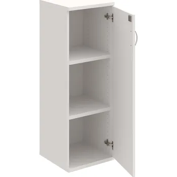 Policová skříň SZ 3 40 01 P – Skříň policová dvéřová 115,2 × 40 cm - Bílá , Bílá , USN – Hobis