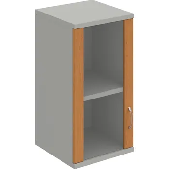 Policová skříň S 2 40 02 L H – Skříň policová dvéřová 76,8 × 40 cm - Olše , Šedá , USN – Hobis