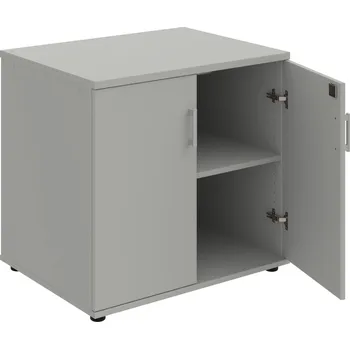 SPZ 80 60 P – Skříňka ke stolu, zavřená, š. 80 cm, léta podél - Šedá , Šedá , USH – hranatá