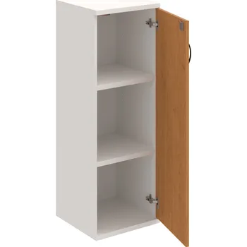 Policová skříň SZ 3 40 01 P – Skříň policová dvéřová 115,2 × 40 cm - Olše , Bílá , UCO – černá